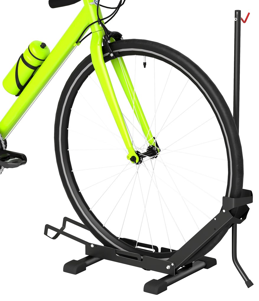 SPORTNOW Suport pentru Biciclete Reglabil din Oțel și Plastic, Negru | Aosom Romania