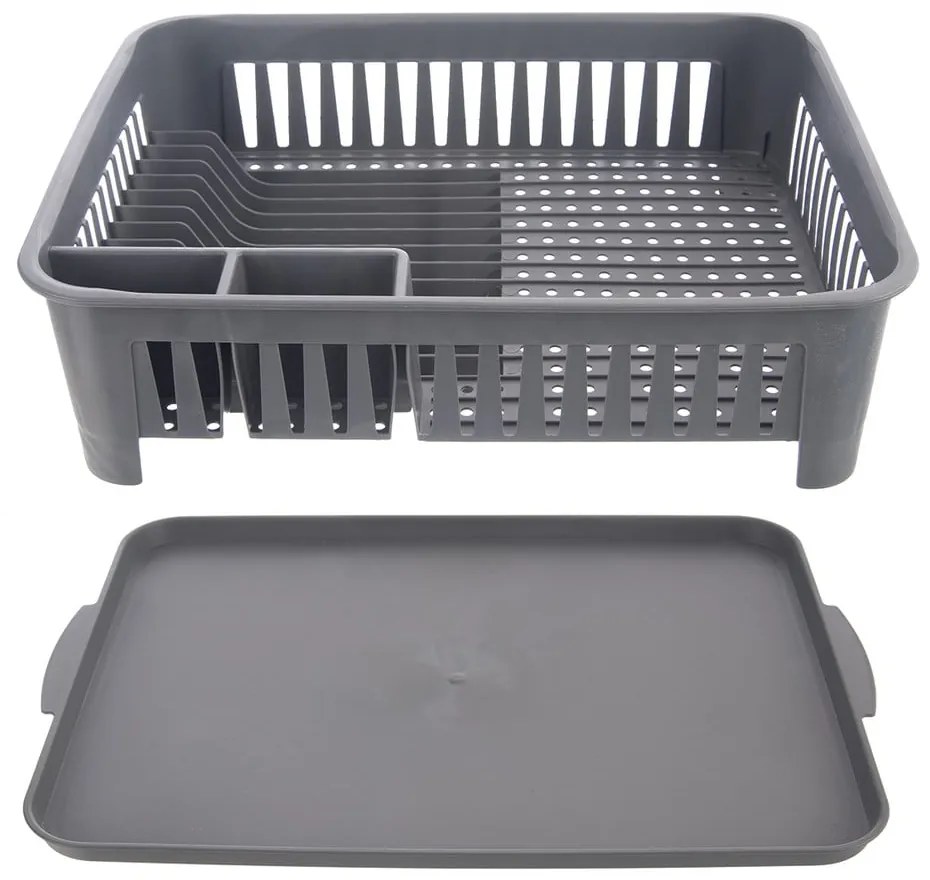 Scurgător de vase gri din plastic – Orion