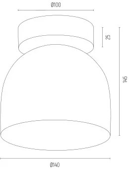 Plafoniera moderna tip Spot aplicat directionabil GARLAND negru