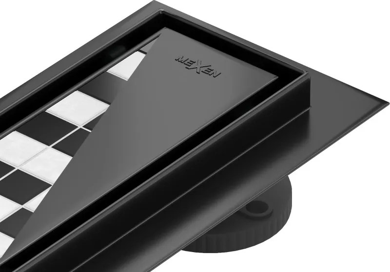 Mexen Flat 360° M13 sifon liniar rotativ 2în1 50 cm, negru - 1710050-40