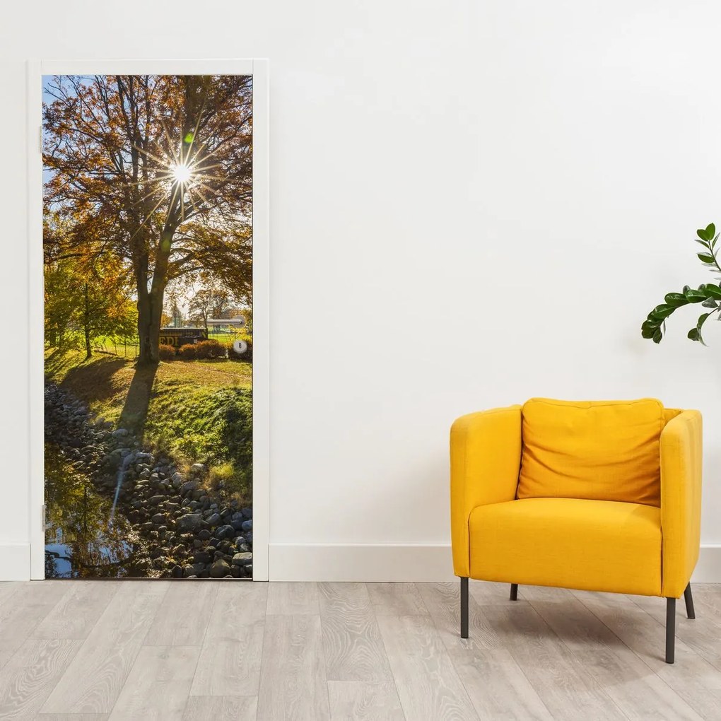 Fototapet pentru ușă - Canal de apă (95x205cm)