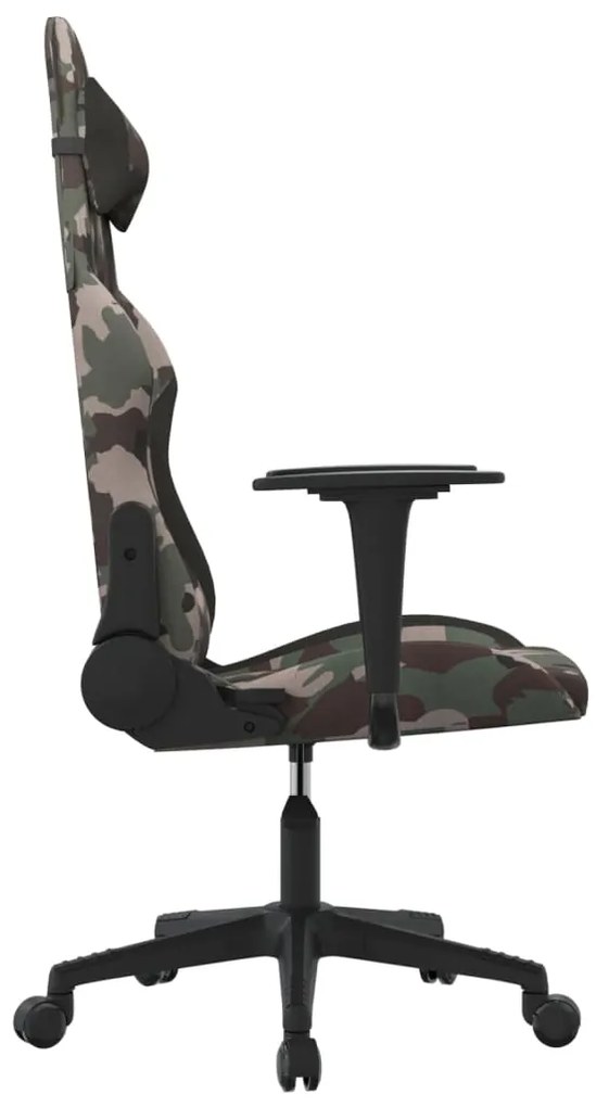 Scaun de jocuri, camuflaj si negru, textil