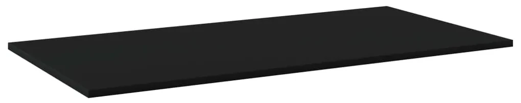 805300 vidaXL Plăci bibliotecă, 4 buc., negru, 80 x 20 x 1,5 cm, PAL