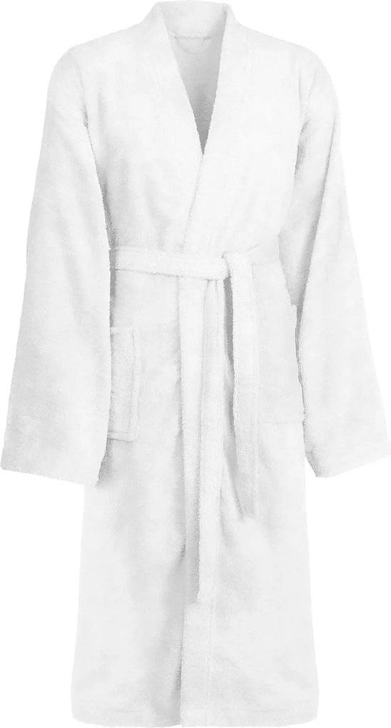 vidaXL Halat de baie KINN Alb M Bumbac