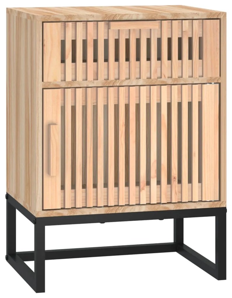 vidaXL Dulap noptieră, 40x30x55,5 cm, lemn prelucrat & fier