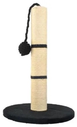 Ansamblu de joaca pentru pisici, cu ciucure, bej si negru, 29.5x45 cm