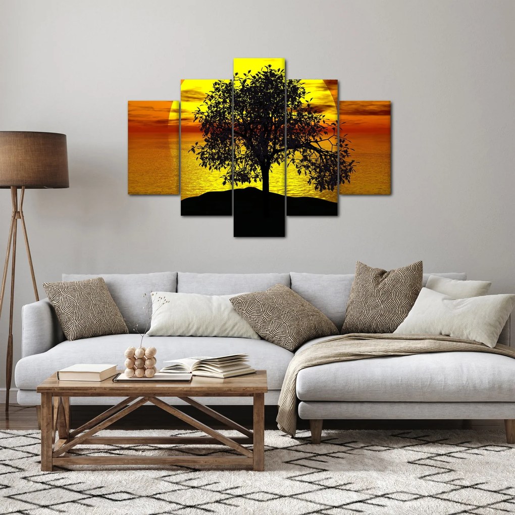 Tablou - Silueta copacilor (150x105 cm)