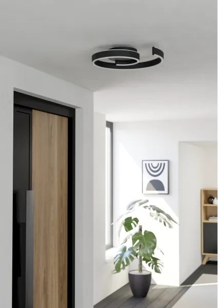 Eglo 901888 - Plafonieră LED RGBW dimabilă ANDABAIA-Z LED/37W/230V neagră