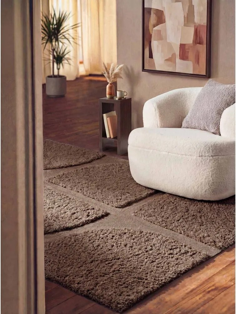 Covor maro țesut manual 120x180 cm Lambeth Jasper – Ted Baker