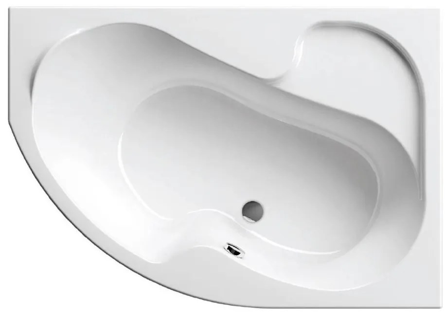 Ravak CV01000000 - Cada de colț ROSA 140x105 cm acrilică/albă