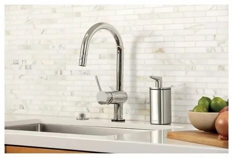 Dispenser de săpun și dezinfectant Simplehuman Pulse 295 ml, oțel inoxidabil, S