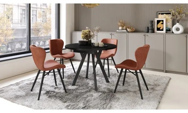 Masă de dining ARTUR, neagră