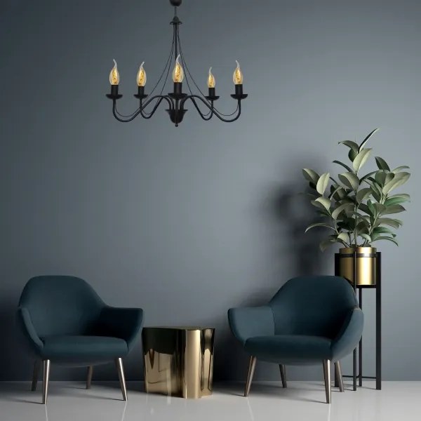 Lustră pe cablu MALBO II 5xE14/10W/230V