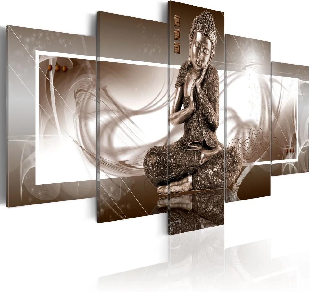 Tablou Bimago - Musing Buddha 100x50 cm