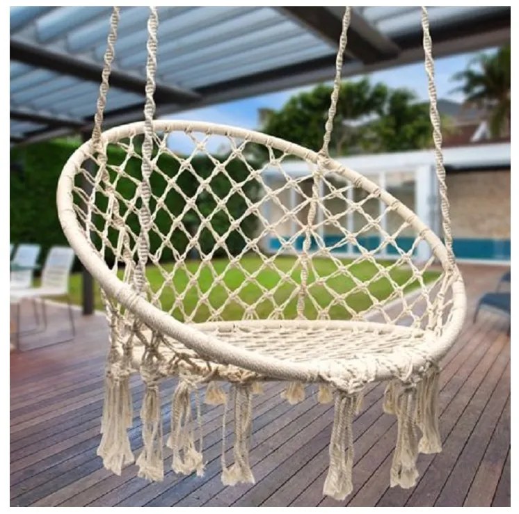 Balansoar suspendat Culoare Crem, JULES 80 cm