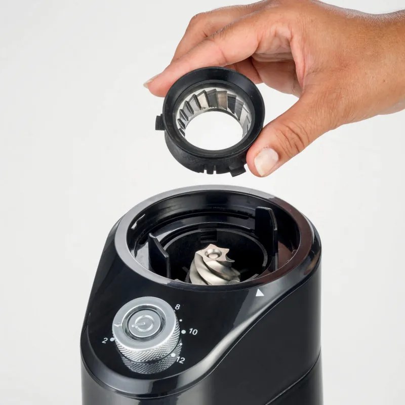 Rasnita electrica pentru macinat cafea Ariete COFFEE GRINDER 3023/00, 200W, 200 g, 14 nivele de macinare, 2-12 cesti, Negru