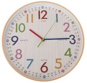 Ceas de perete Colorful, diam. 30,5 cm, plastic