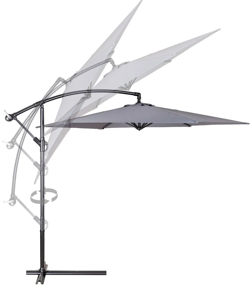 Happy Green Umbrelă de soare suspendată antracit,300 cm