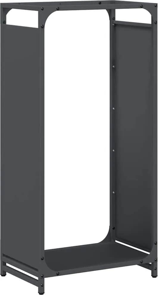 vidaXL Suport pentru lemne de foc Antracit Oțel laminat la rece