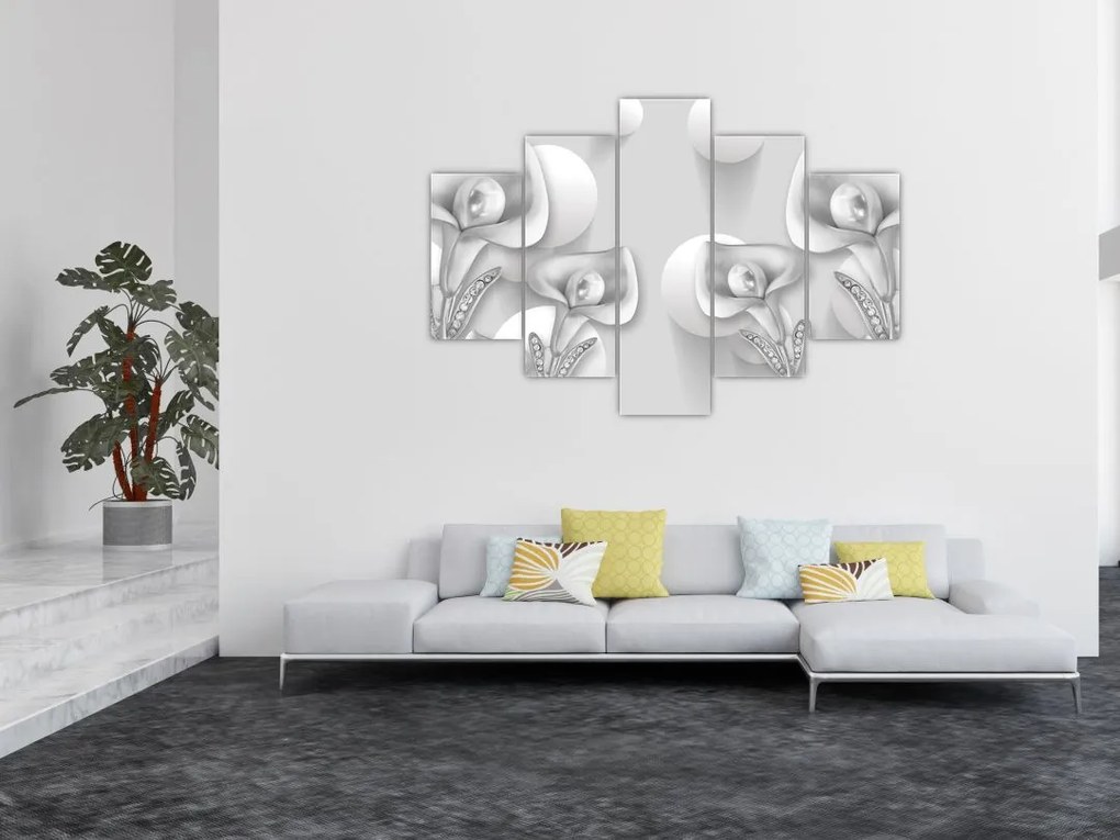 Tablou -Design flori (150x105 cm)