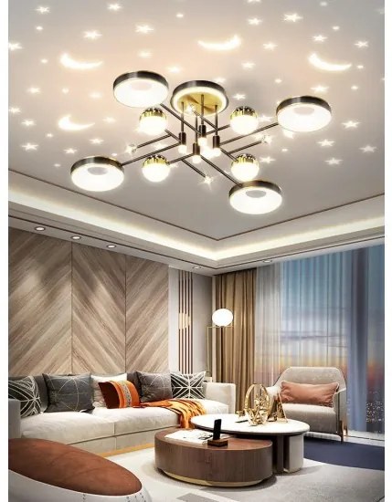 Lustra Led Cu Telecomanda, Elit's, Vidal L , 184 w intensitate reglabila