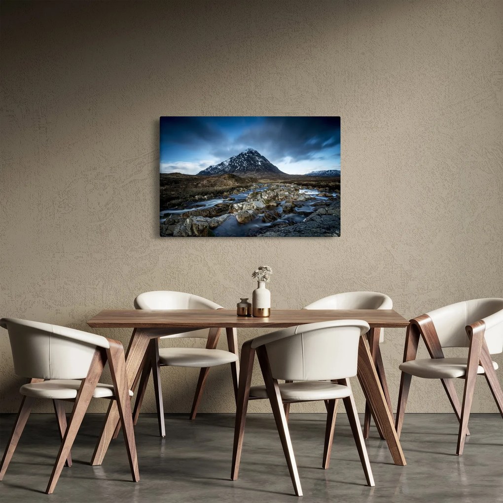 Tablou cu munții și tigrul (90x60 cm)