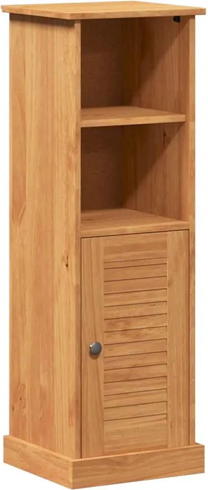 vidaXL Dulap de Baie cu raft VIGO Maro și Maro Miere 37 x 34 x 110 cm