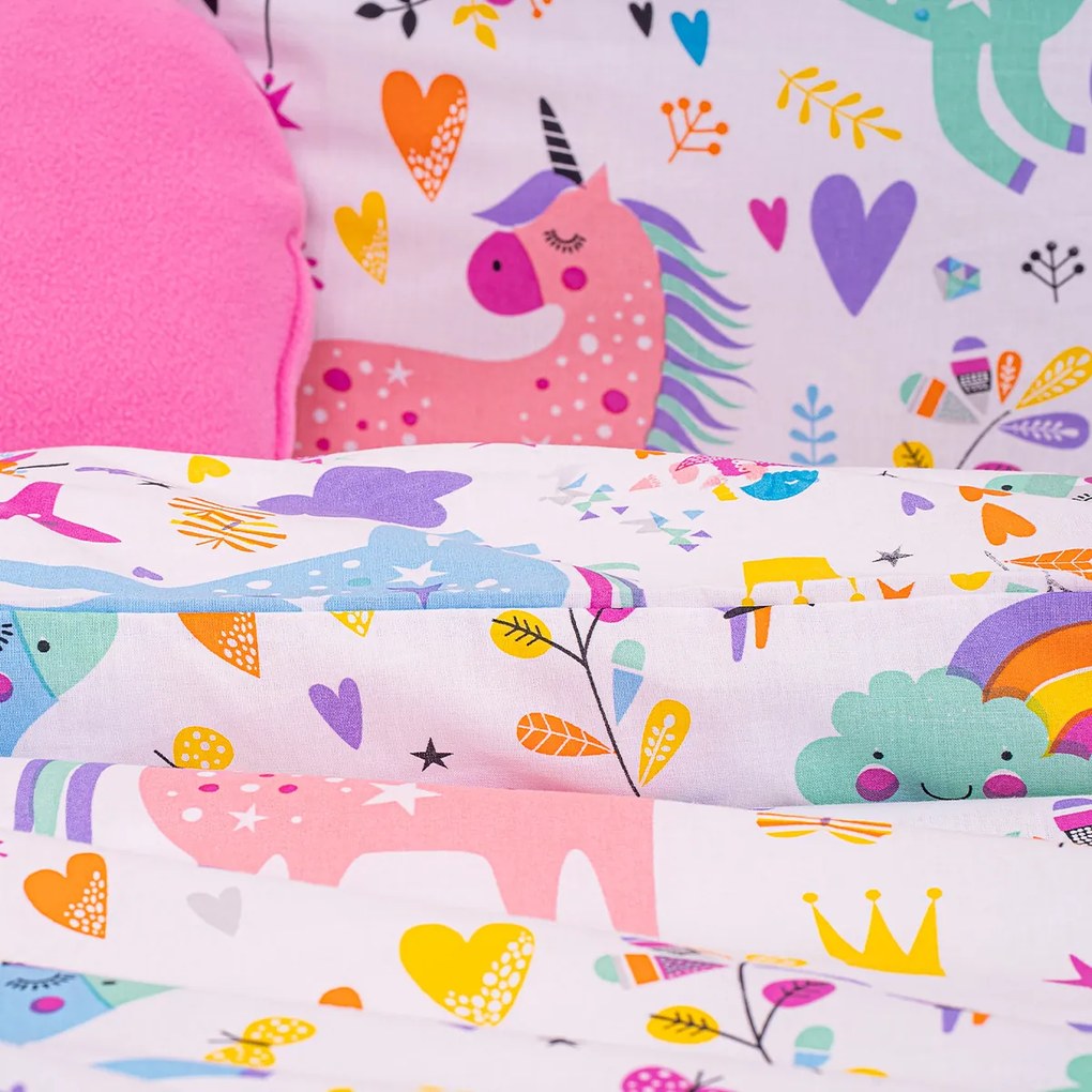 Lenjerie de pat din bumbac pentru copii4Home Unicorns , 140 x 200 cm, 70 x 90 cm, 140 x 200 cm, 70 x 90 cm