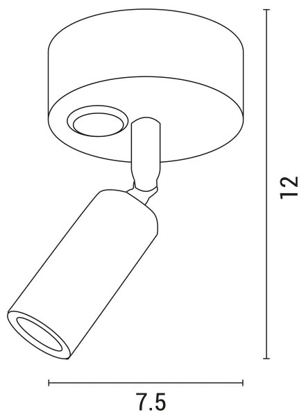 Spot LED de perete ARISTON LED/3W/230V 3000K alb
