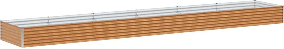 vidaXL Strat înălțat de grădină 582 x 100 x 36 cm Oțel Galvanizat