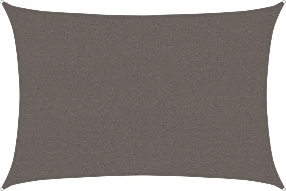 vidaXL Pânză parasolar, antracit, 2,5 x 3,5 m, HDPE, 160 g/m²