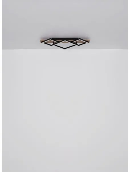 Globo 67344D2 - Plafonieră LED OBRIEN LED/24W/230V + LED/8W 3000K 31x61cm