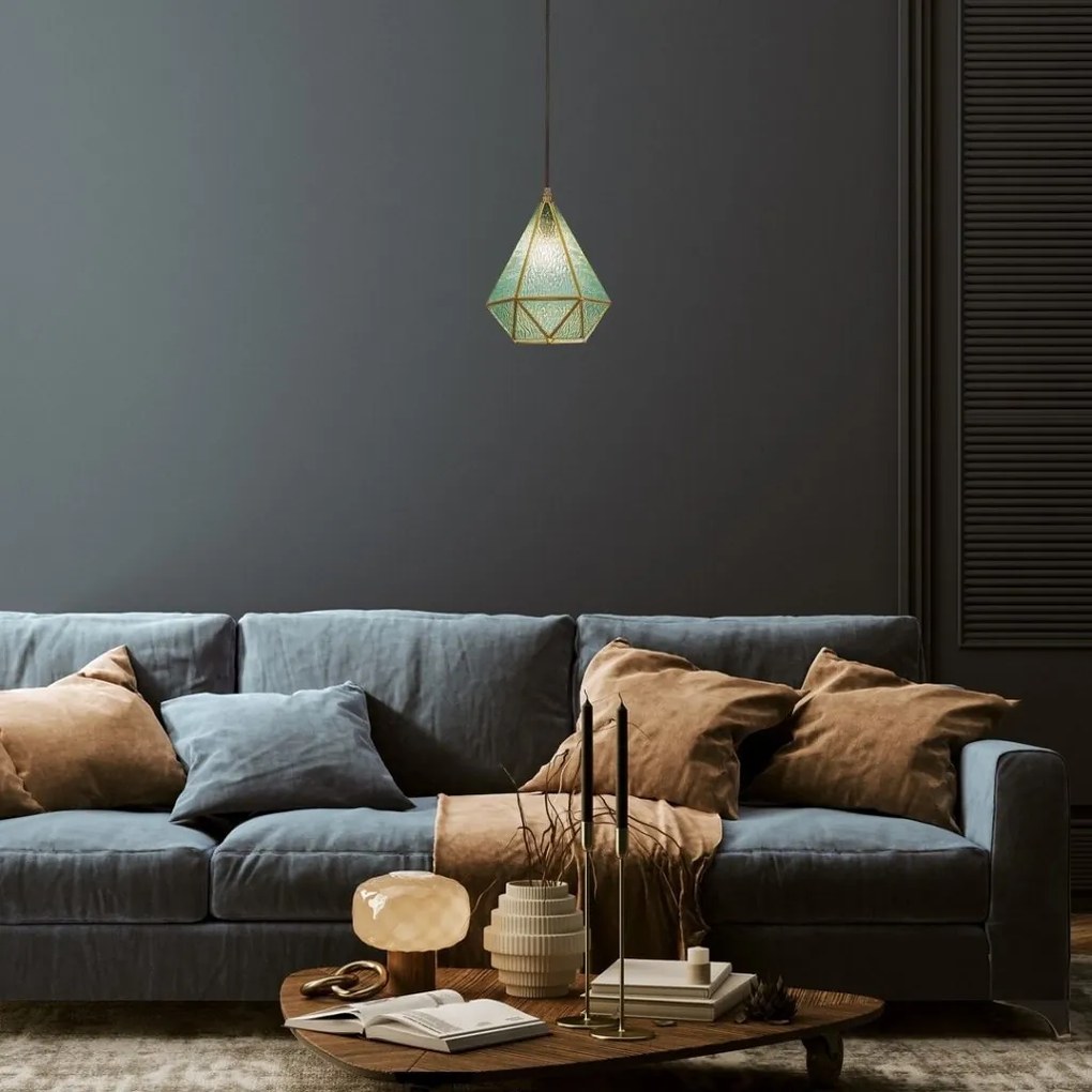 Lustra, Pendul design modern Norah albastru