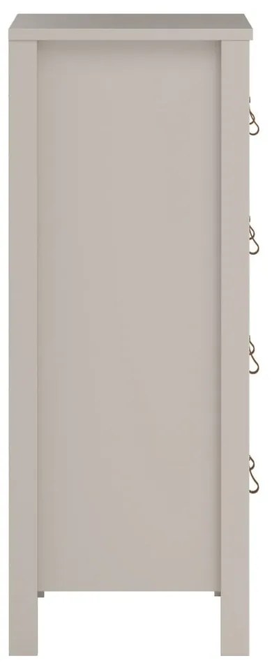 Comodă grej 82x99x38 cm Madrid – Tvilum