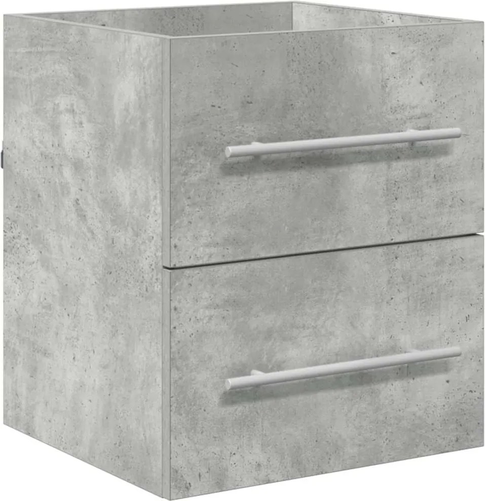 vidaXL Dulap de chiuvetă Gri din beton 38,5 x 41 x 48 cm Lemn compozit