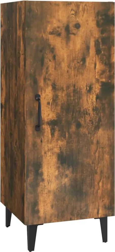 vidaXL Servantă, stejar fumuriu, 34,5x34x90 cm, lemn prelucrat