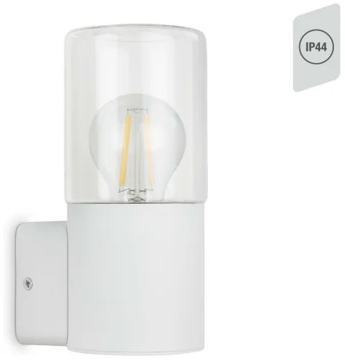 Aplică de exterior Briloner 320506TF 1xE27/12W/230V IP44 alb