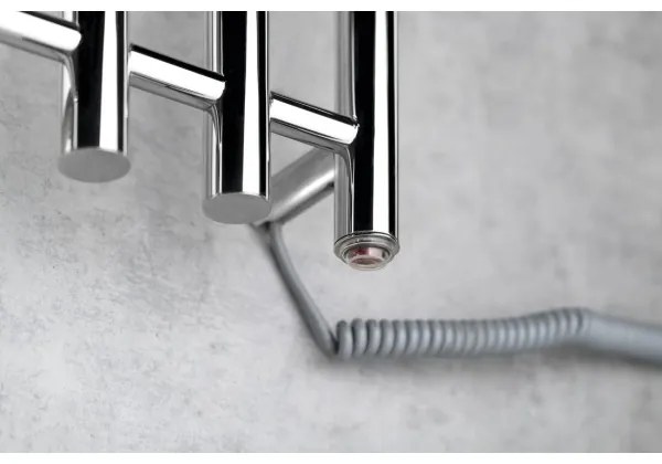 Radiator portprosop electric Sapho PAPINADO 85W/230V 120 cm crom lucios