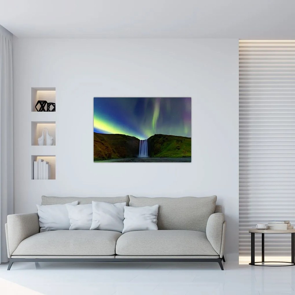 Tablou - Aurora Boreală în Islanda (90x60 cm)