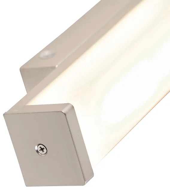 Lampă de perete pentru baie din oțel 32 cm cu LED inclus IP44 - Cascada