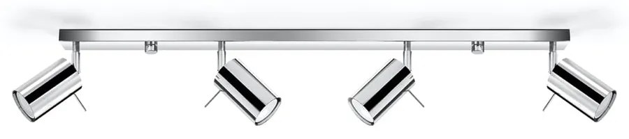 Plafonieră Sollux Etna 4L, argintiu