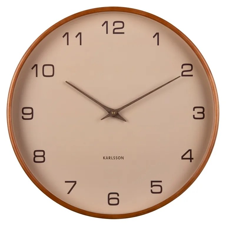 Karlsson 5993SB design ceas de perete bej, diametru 40 cm