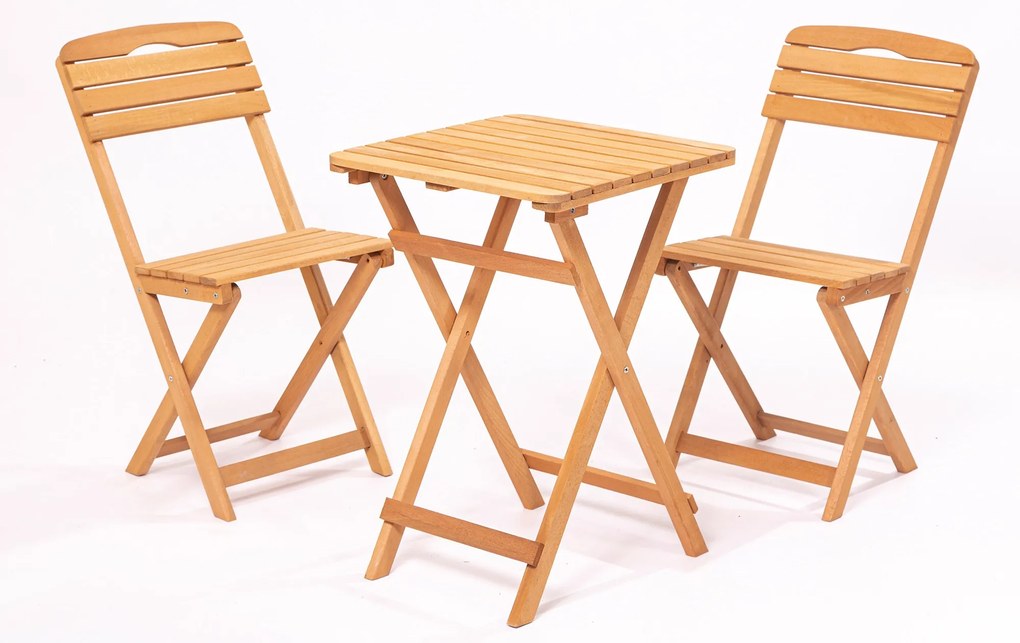 Set masă scaune de grădină (3 buc) Mackenzie (maro). 1082968