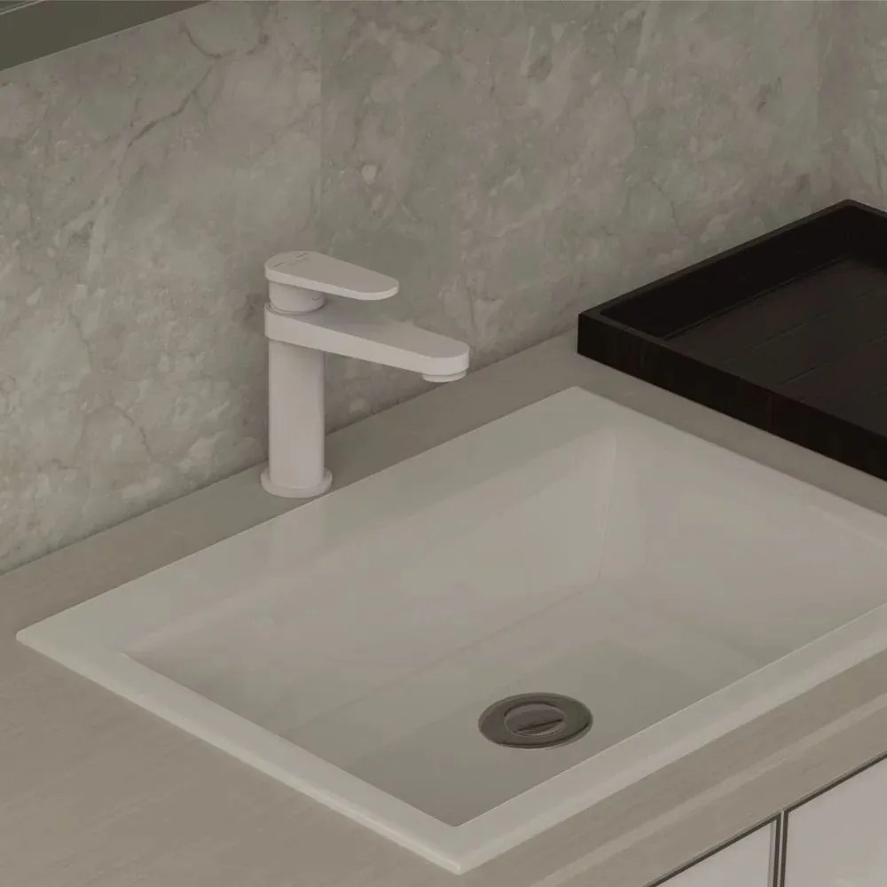 Baterie lavoar Inter Ceramic Bianka monocomanda alb mat