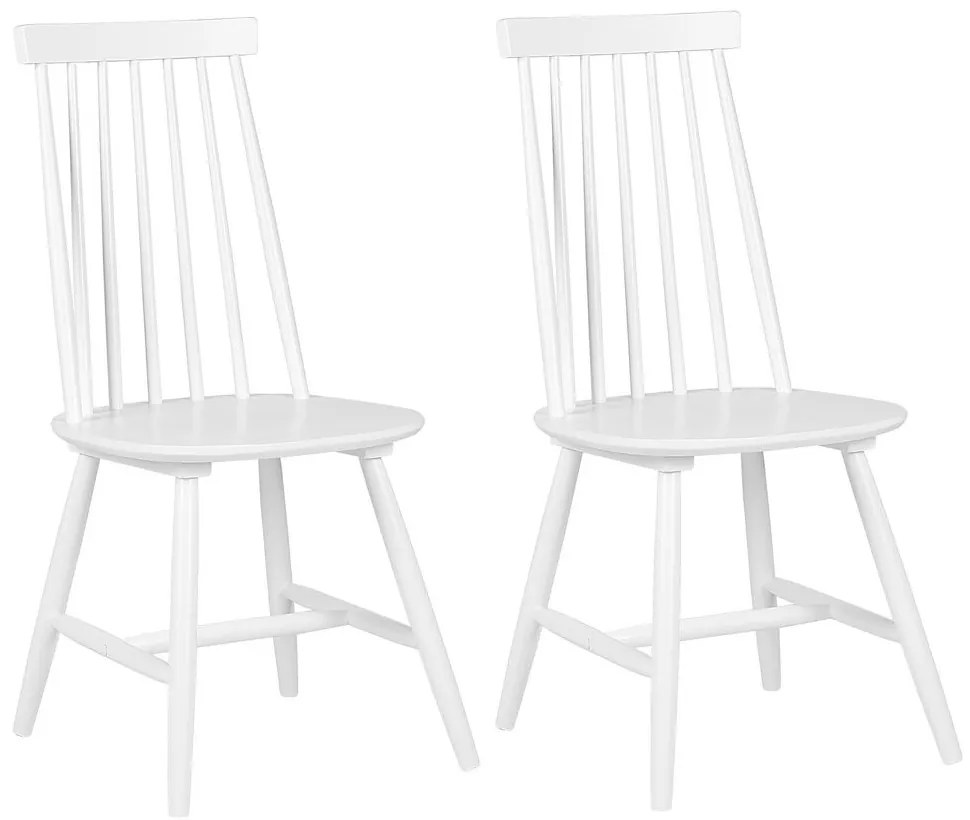 Set 2 buc. scaune pentru sufragerie Burank (alb). 1009961