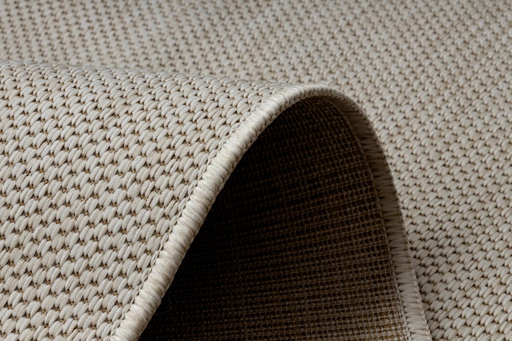 Covor, traversa SISAL SION A5165A Melanj țesute plate ecru / cremă