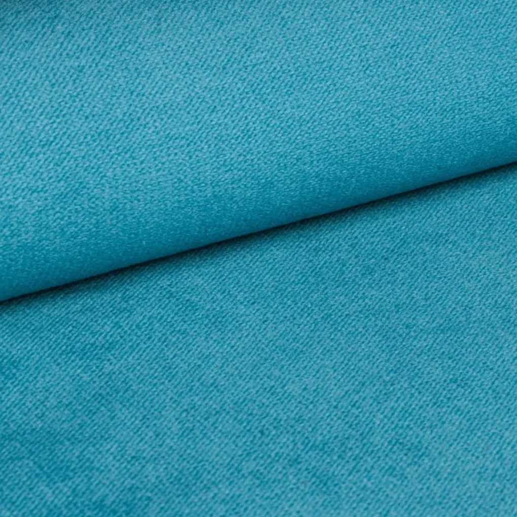 Pat tapițat boxspring GLORIEN VELVET 90x200 cm turcoaz Saltele: Saltea cu arcuri Bonell