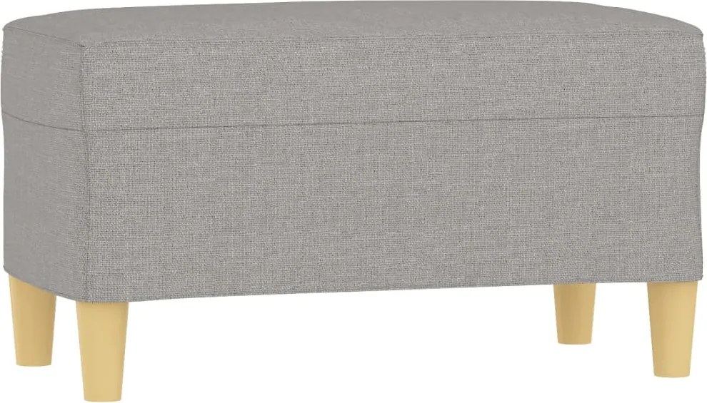 vidaXL Bancă, gri deschis, 70x35x41 cm, textil