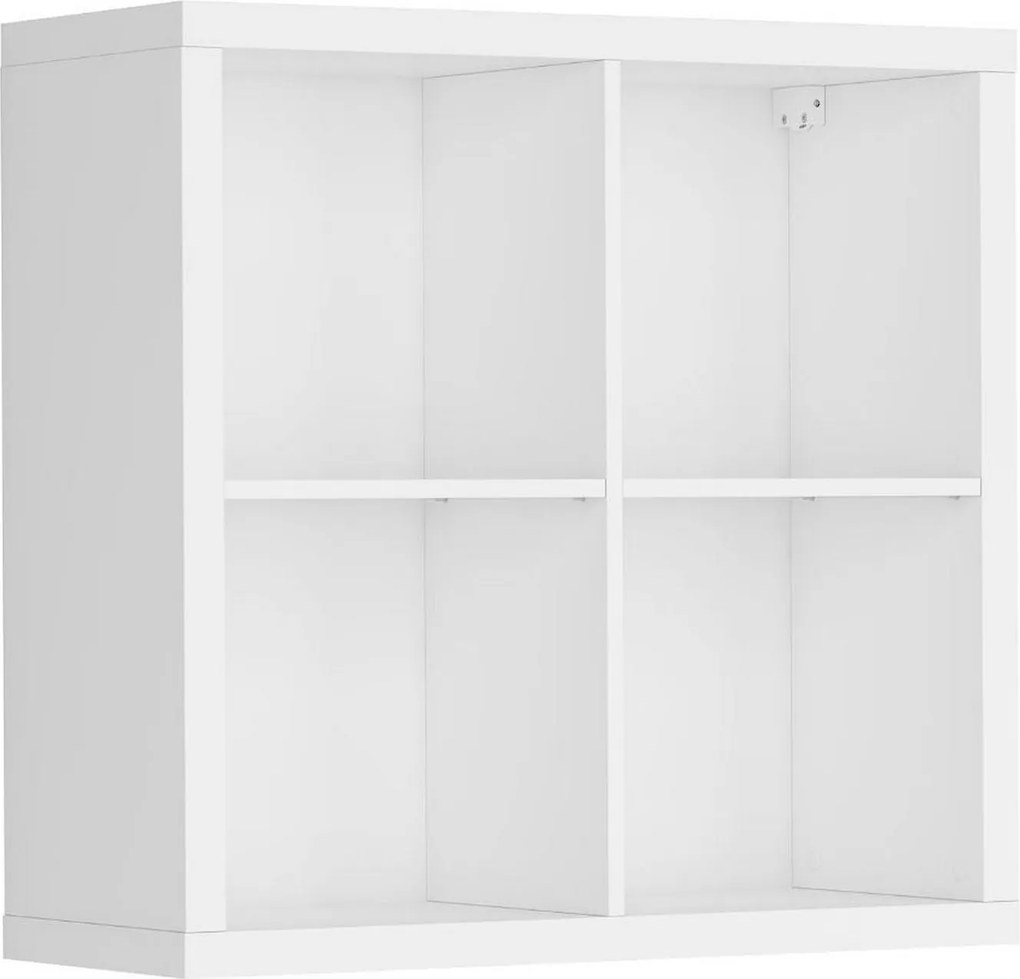 Biblioteca NEPO PLUS SFW-8-8, alb, PAL, 77x35x75 cm