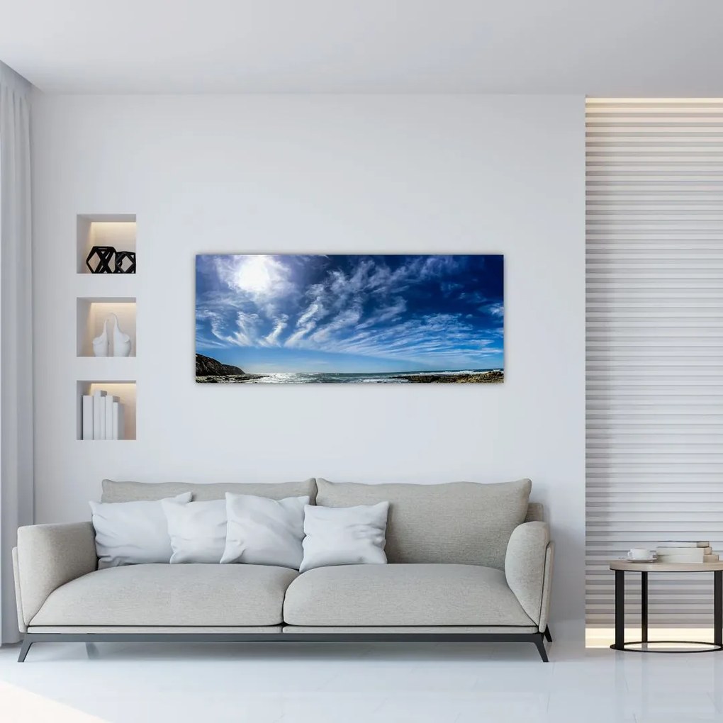 Tablou cu cerul și nori (120x50 cm)